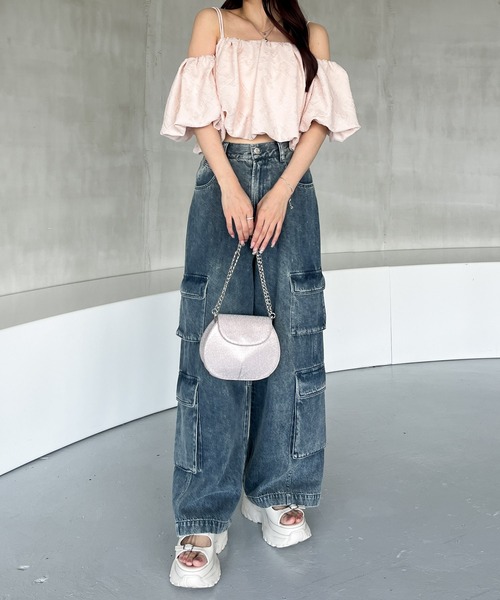 Heather（ヘザー）の「ラウンドミニラメBAG　119103（ショルダーバッグ・レディース・シルバー/ピンク・ONE SIZE）」の11枚目の写真