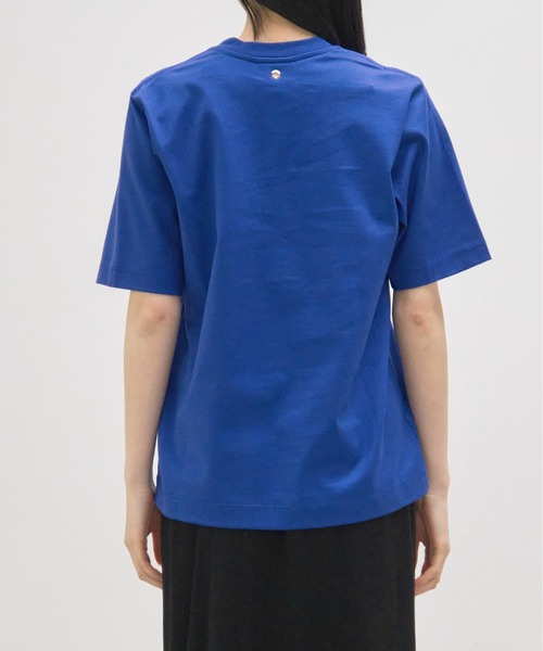 CINOH(チノ)の「【CINOH/チノ】別注 REFINA COMPACT TEE/リフィナコットンコンパクトTシャツ/シンプルTシャツ(Tシャツ/カットソー・レディース・グレー/ブルー/オフホワイト・36/38)」の10枚目の写真