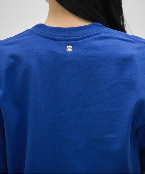 CINOH(チノ)の「【CINOH/チノ】別注 REFINA COMPACT TEE/リフィナコットンコンパクトTシャツ/シンプルTシャツ(Tシャツ/カットソー・レディース・グレー/ブルー/オフホワイト・36/38)」の18枚目の写真