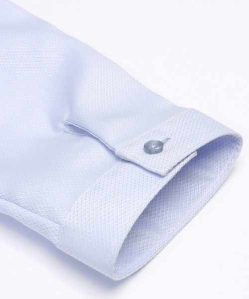 TOKYO SHIRTS(トウキョウシャツ)の「超形態安定ノーアイロン レギュラー 7分袖ビジネスワイシャツ(ビジネスシャツ・レディース・ブルー・S/XL/LL/L/M)」の4枚目の写真