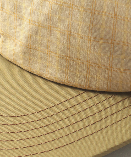 SAYHELLO（セイハロー）の「【SAYHELLO / セイハロー】Solid Check Cap（キャップ・メンズ・ネイビー/ベージュ・FREE）」の14枚目の写真