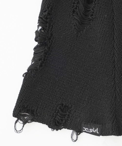 X-girl(エックスガール)の「DISTRESSED LEG WARMER(レッグウォーマー・レディース・ブラック/ホワイト・ONE SIZE)」の15枚目の写真