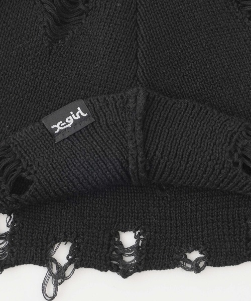 X-girl(エックスガール)の「DISTRESSED LEG WARMER(レッグウォーマー・レディース・ブラック/ホワイト・ONE SIZE)」の17枚目の写真