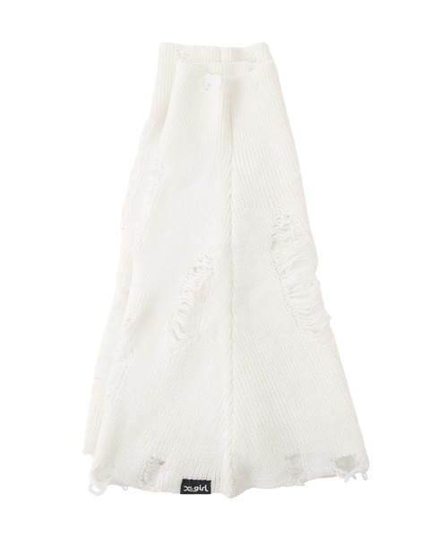 X-girl(エックスガール)の「DISTRESSED LEG WARMER(レッグウォーマー・レディース・ブラック/ホワイト・ONE SIZE)」の21枚目の写真