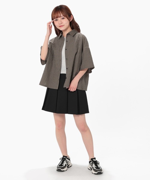 Honeys（ハニーズ）の「プリーツミニスカート（スカート・レディース・アイボリー/ブラック/チャコールグレー・SS/S/M/L/LL）」の8枚目の写真