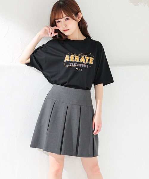 Honeys（ハニーズ）の「プリーツミニスカート（スカート・レディース・アイボリー/ブラック/チャコールグレー・SS/S/M/L/LL）」の12枚目の写真