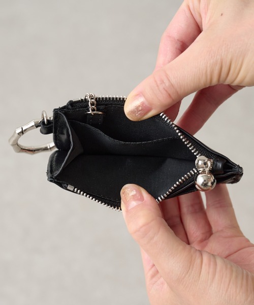 【新品】イアパピヨネ キルティングカードケース ブラック PAPILLONNER（パピヨネ）の「キルティングカードケース（キー