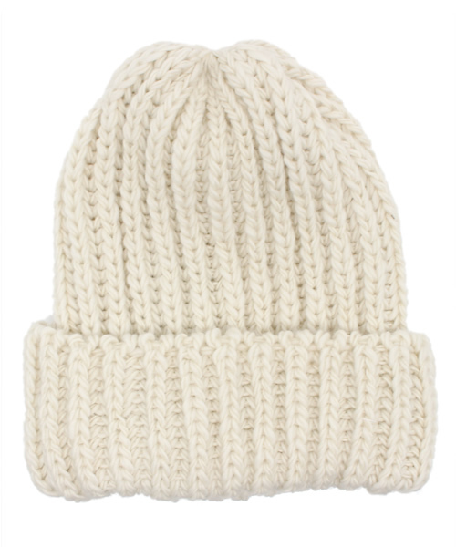 HIGHLAND 2000（ハイランドトゥーサウザンド）の「HIGHLAND2000ニットキャップ/204-HL2-1001（ニットキャップ/ビーニー・レディース・ブラック系その他/ブラック/ホワイト・FREE）」の2枚目の写真