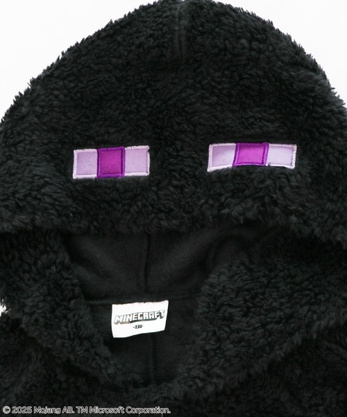 RUGGEDWORKS(ラゲッドワークス)の「《マインクラフト》 キッズ パジャマ フリース なりきりフード(ルームウェア/パジャマ・キッズ・ブラック/グリーン・150/130)」の5枚目の写真