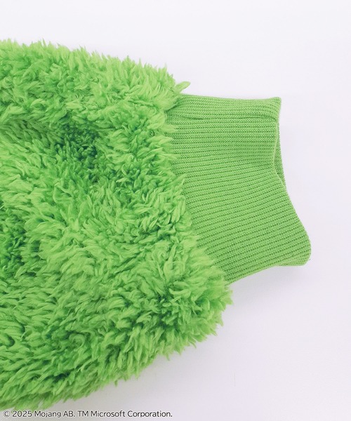 RUGGEDWORKS(ラゲッドワークス)の「《マインクラフト》 キッズ パジャマ フリース なりきりフード(ルームウェア/パジャマ・キッズ・ブラック/グリーン・150/130)」の8枚目の写真