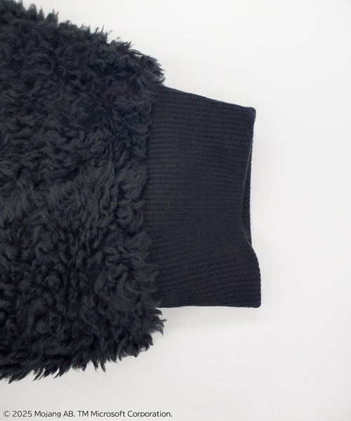 RUGGEDWORKS(ラゲッドワークス)の「《マインクラフト》 キッズ パジャマ フリース なりきりフード(ルームウェア/パジャマ・キッズ・ブラック/グリーン・150/130)」の9枚目の写真