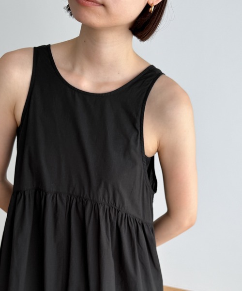 CANAL JEAN（キャナルジーン）の「RED CHOP WORKS　コットンバルーンワンピース（ワンピース・レディース・ブラック・ONE SIZE）」の6枚目の写真