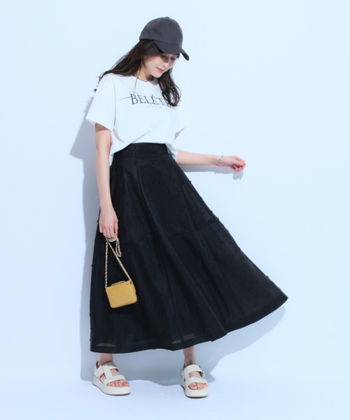 11/23限定価格★【美品】マイストラーダ　リボン刺繍スカート Mystrada（マイストラーダ）の「リボン刺繍スカート（スカート