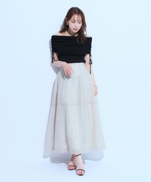 Mystrada（マイストラーダ）の「リボン刺繍スカート（スカート