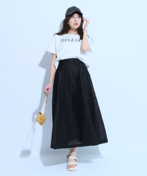 Mystrada（マイストラーダ）の「リボン刺繍スカート（スカート）」 - WEAR