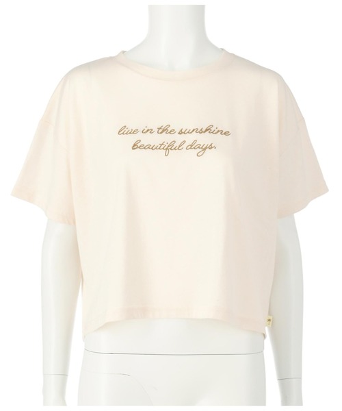 anap mimpi（アナップミンピ）の「メッセージ刺繍 Tシャツ（Tシャツ/カットソー・レディース・ベージュ系その他/ホワイト/ブラック・FREE）」の21枚目の写真