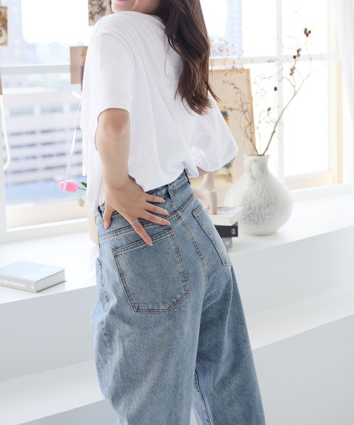 LAFFMO（ラフモ）の「リボン付きフォトプリントTシャツ（Tシャツ/カットソー・レディース・ホワイト・F）」の12枚目の写真