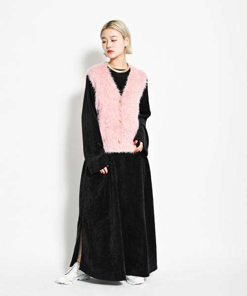 追加》VELVETEEN KAFTAN DRESS：ワンピース（ワンピース）｜CITYSHOP  