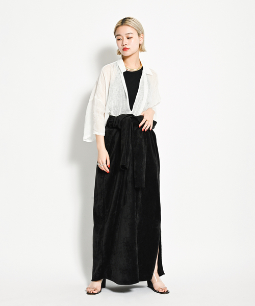 CITYSHOP（シティーショップ）の「《追加》VELVETEEN KAFTAN DRESS