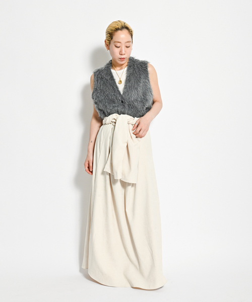 CITYSHOP（シティーショップ）の「《追加》VELVETEEN KAFTAN DRESS