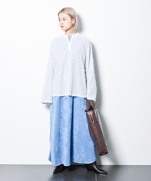CITYSHOP(シティーショップ)の「《追加》VELVETEEN KAFTAN DRESS:ワンピース(ワンピース・レディース・ブラック/ブルー系その他/ホワイト・36/38)」の19枚目の写真