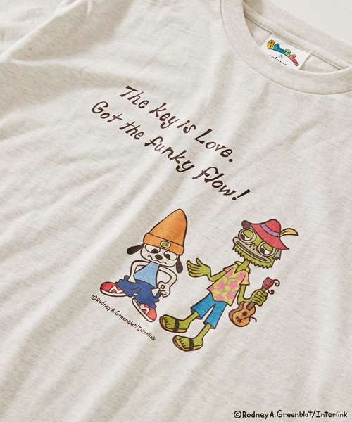 JOURNAL STANDARD relume(ジャーナルスタンダード レリューム)の「Parappa The Rapper / パラッパラッパー 別注 プリントTシャツ(Tシャツ/カットソー・メンズ・ブラック系その他/アイボリー/ブラック/ホワイト・LARGE/MEDIUM)」の2枚目の写真