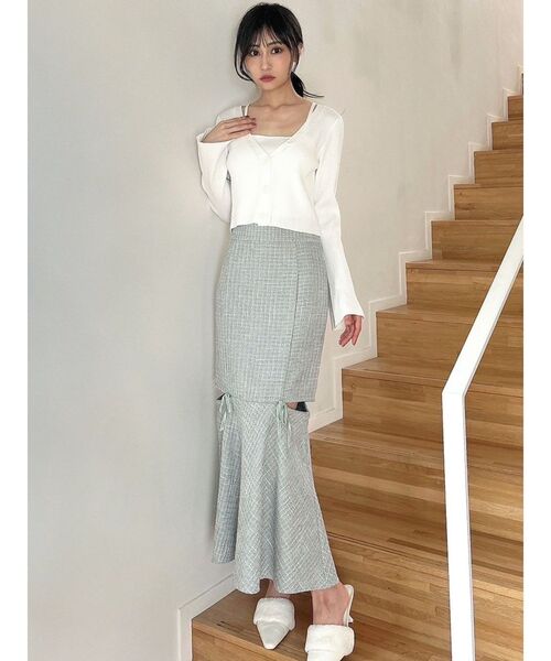 RESEXXY（リゼクシー）の「フレアスリーブレイヤードニット（ニット/セーター・レディース・ホワイト/ピンク/ブラック・FREE）」の20枚目の写真