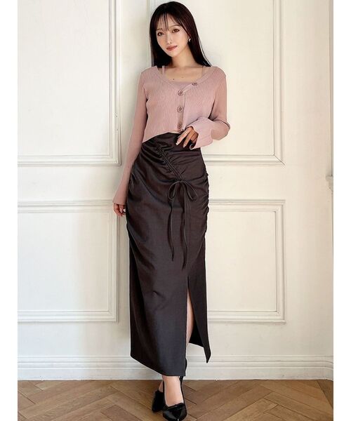 RESEXXY（リゼクシー）の「フレアスリーブレイヤードニット（ニット/セーター・レディース・ホワイト/ピンク/ブラック・FREE）」の13枚目の写真