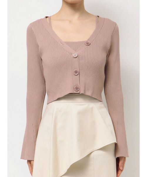 RESEXXY（リゼクシー）の「フレアスリーブレイヤードニット（ニット/セーター・レディース・ホワイト/ピンク/ブラック・FREE）」の11枚目の写真