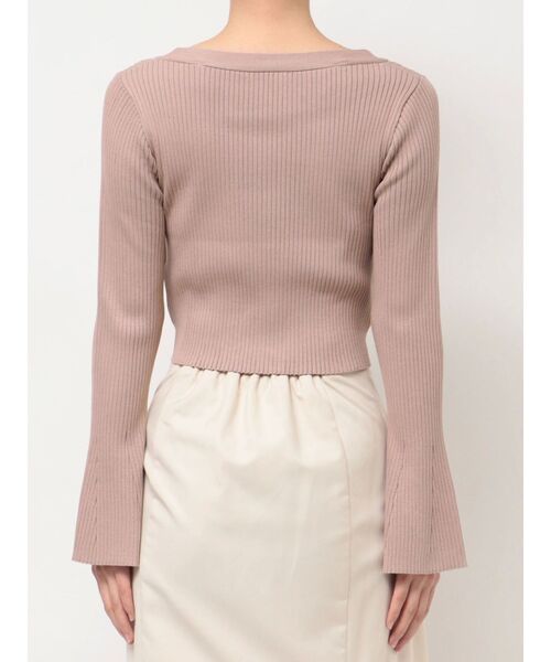 RESEXXY（リゼクシー）の「フレアスリーブレイヤードニット（ニット/セーター・レディース・ホワイト/ピンク/ブラック・FREE）」の9枚目の写真