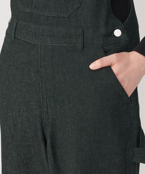 無印良品(ムジルシリョウヒン)の「婦人 木の実から作ったカポック混 デニムオーバーオール 黒(サロペット/オーバーオール・レディース・ブラック・XL/L/M/S)」の6枚目の写真