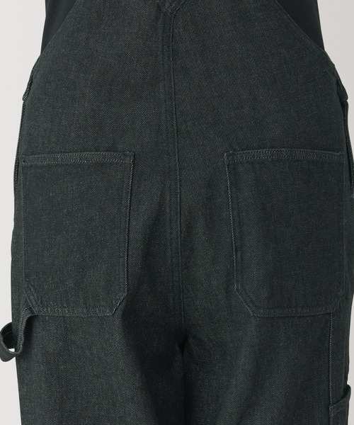 無印良品(ムジルシリョウヒン)の「婦人 木の実から作ったカポック混 デニムオーバーオール 黒(サロペット/オーバーオール・レディース・ブラック・XL/L/M/S)」の7枚目の写真