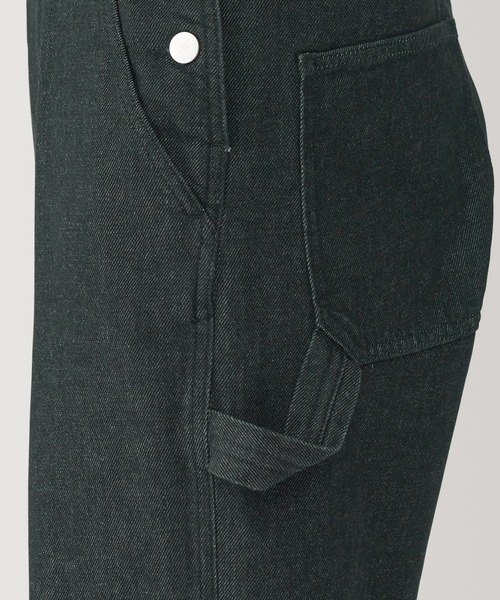 無印良品(ムジルシリョウヒン)の「婦人 木の実から作ったカポック混 デニムオーバーオール 黒(サロペット/オーバーオール・レディース・ブラック・XL/L/M/S)」の9枚目の写真