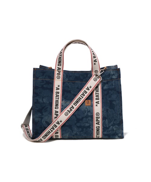 SOLID CAMO DENIM 2WAY TOTE BAG