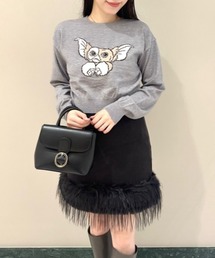 SNIDEL | ファーヘムニットスカート(スカート)