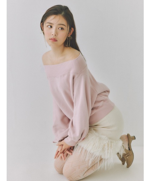 SNIDEL（スナイデル）の「ファーヘムニットスカート（スカート）」 - WEAR