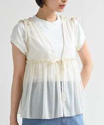 rps | 光沢シアーリボンベスト(ベスト)