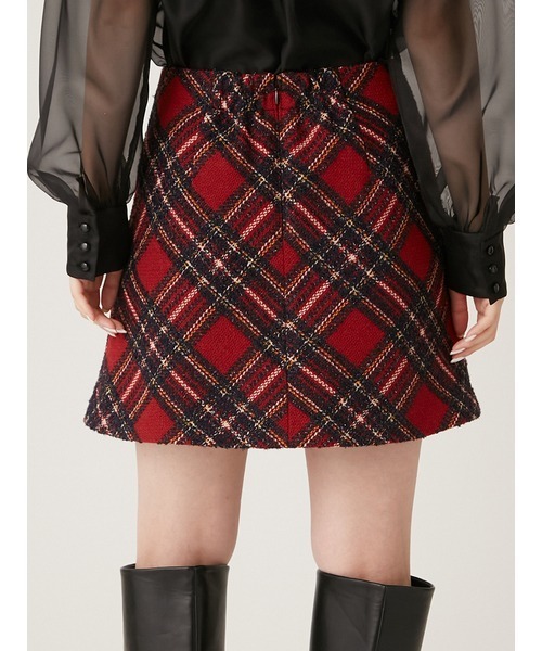 LILY BROWN（リリーブラウン）の「ロービングチェックスカショーパン（その他パンツ・レディース・ホワイト/ネイビー/レッド・1/0）」の9枚目の写真