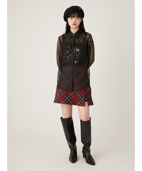 LILY BROWN（リリーブラウン）の「ロービングチェックスカショー