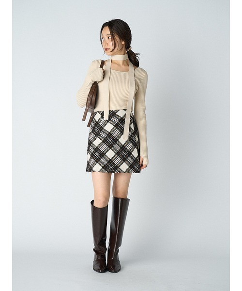 lily brown ロービングチェックスカショーパン LILY BROWN（リリーブラウン）の「ロービングチェックスカショー