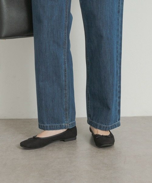URBAN RESEARCH DOORS(アーバンリサーチドアーズ)の「やわらかスエードバレエシューズ(バレエシューズ・レディース・ブラウン系その他/ブラック/ブルー・37/36/38)」の9枚目の写真