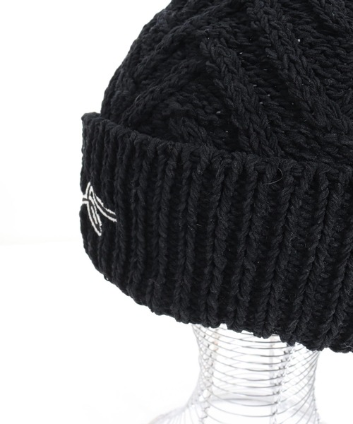 CALL&RESPONSE（コールアンドレスポンス）の「mko12156-ヘリンボーン-ニットキャップ-サイセンタク（ニットキャップ/ビーニー・メンズ・ブラック/ベージュ・FREE）」の17枚目の写真