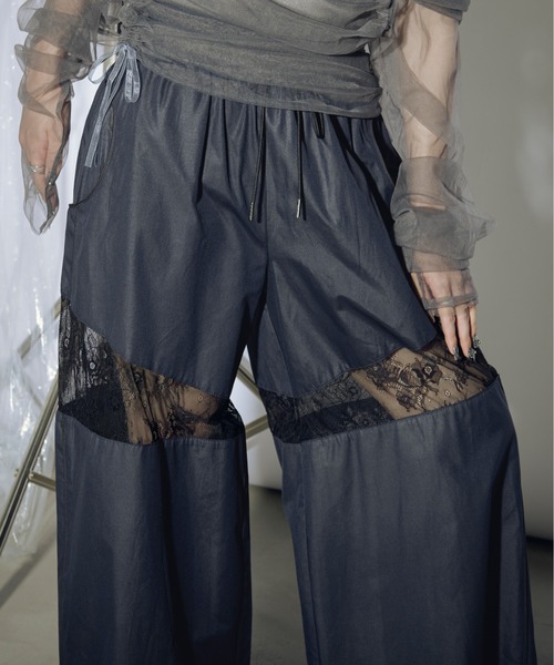 Ezick（エジック）の「Lady mood レース切替トラックパンツ（その他