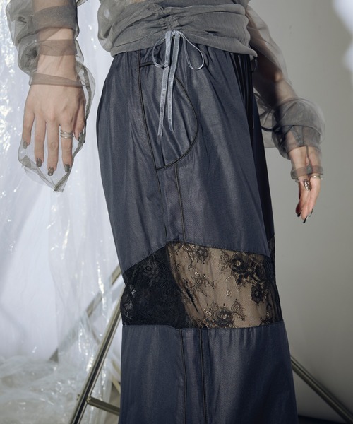 Ezick（エジック）の「Lady mood レース切替トラックパンツ（その他