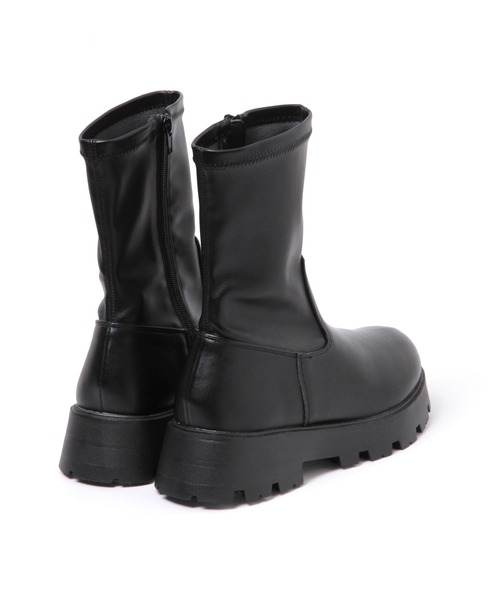 LAKOLE（ラコレ）の「ストレッチ厚底ブーツ / 140354（ブーツ・レディース・ブラック/シルバー・MEDIUM/LARGE）」の9枚目の写真