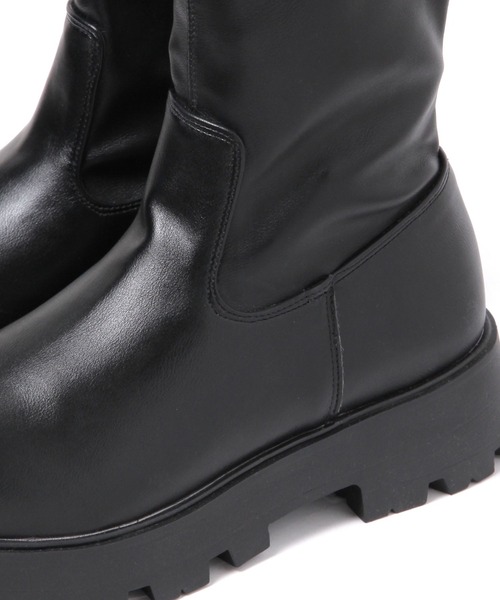 LAKOLE（ラコレ）の「ストレッチ厚底ブーツ / 140354（ブーツ・レディース・ブラック/シルバー・MEDIUM/LARGE）」の12枚目の写真