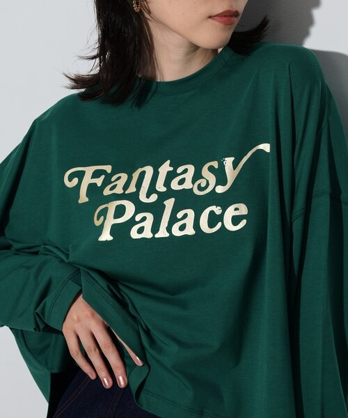 GALLEST（ギャレスト）の「◆ヴィンテージロゴプリントロングTシャツ（Tシャツ/カットソー・レディース・ホワイト/ブラック/グリーン・38）」の3枚目の写真