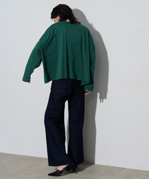 GALLEST（ギャレスト）の「◆ヴィンテージロゴプリントロングTシャツ（Tシャツ/カットソー・レディース・ホワイト/ブラック/グリーン・38）」の8枚目の写真