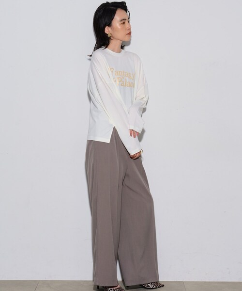 GALLEST（ギャレスト）の「◆ヴィンテージロゴプリントロングTシャツ（Tシャツ/カットソー・レディース・ホワイト/ブラック/グリーン・38）」の12枚目の写真