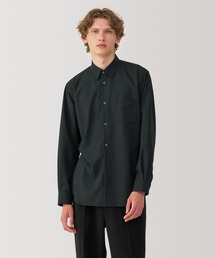 〔MUJI Labo〕紳士 ウール混レギュラーカラーシャツ